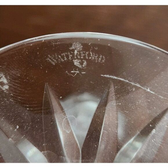 Waterford Araglin Crystal Tall Candlestick Holder Signed Cut Glass Single Lite 7 - Picture 4 of 4